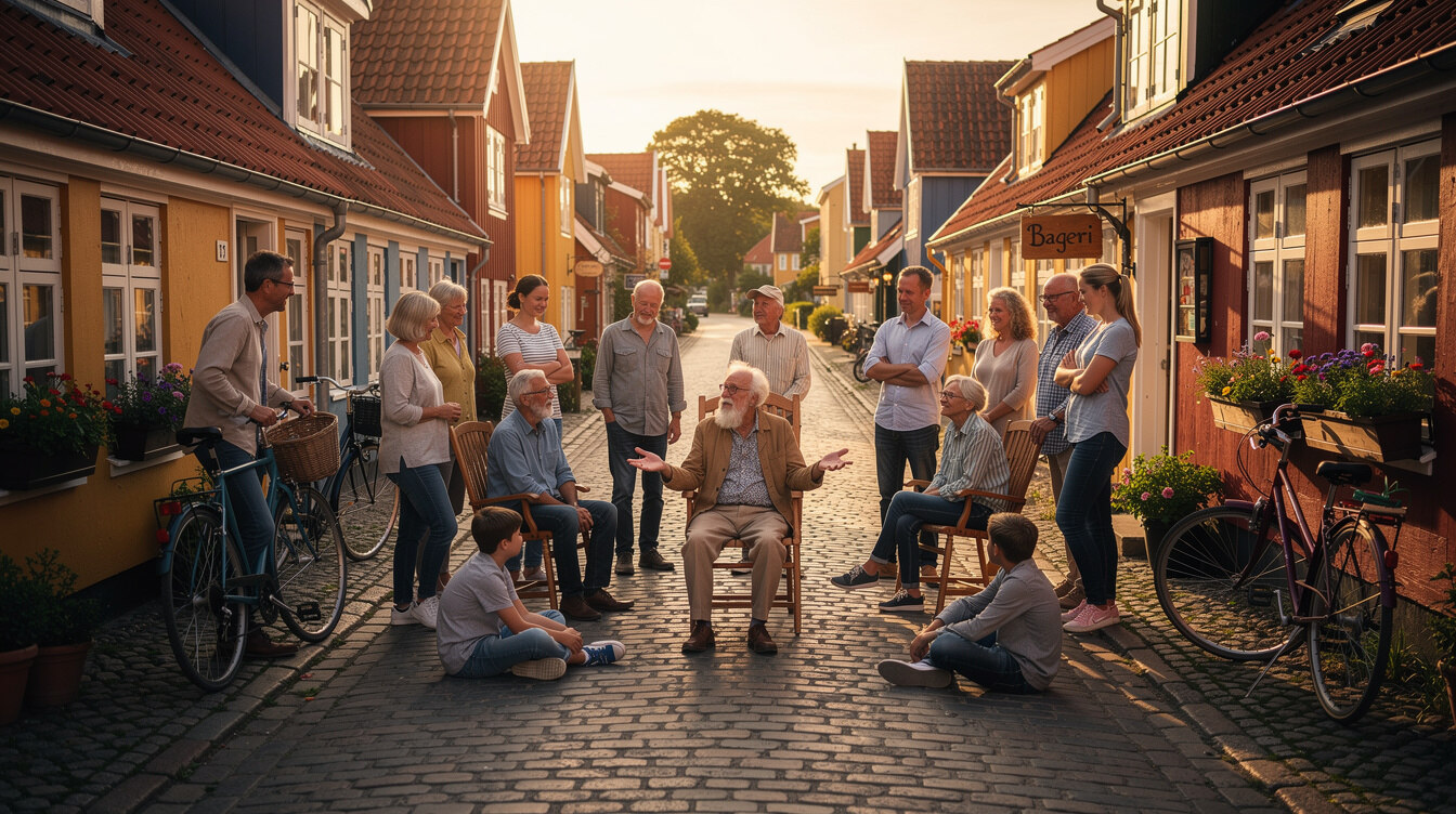 danish village street