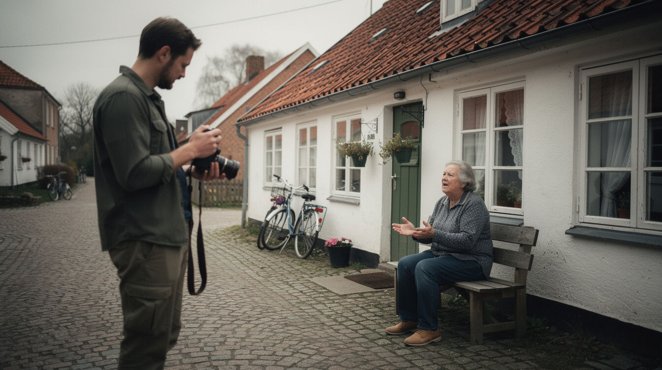 documentary photographer in danish village